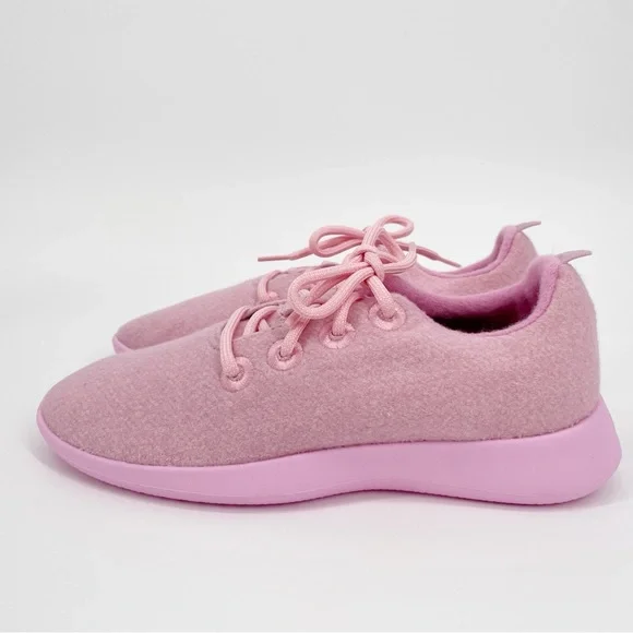 Allbirds Girls Smallbirds Wool Runner Sneakers Pink Shoes Kids - Picture 6 of 12